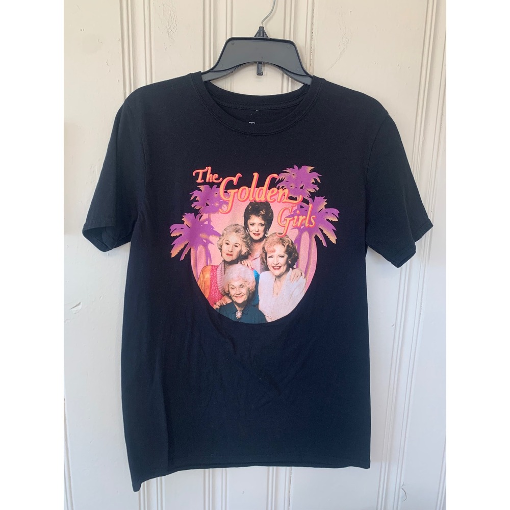 The Golden Girls T Shirt Black‎ Graphic Print Short Sleeve Crew Neck Size Medium